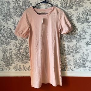 Madewell pastel pink shirt dress